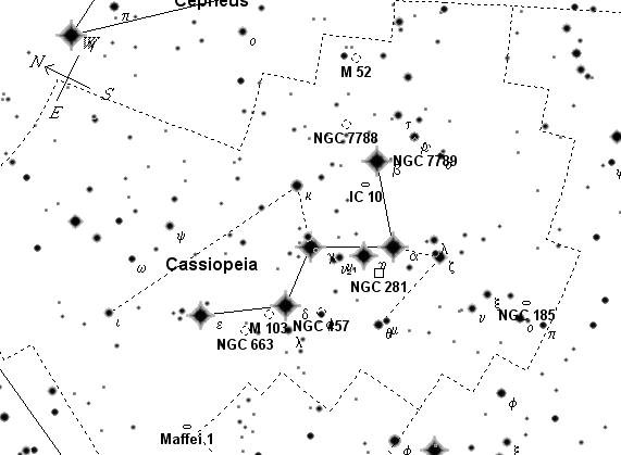 Кассиопея Созвездие Фото Схема Кассиопея Созвездие Фото Схема